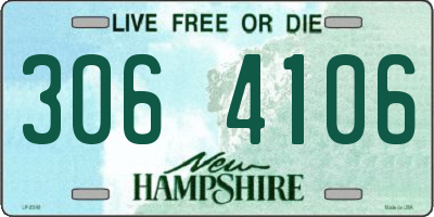 NH license plate 3064106