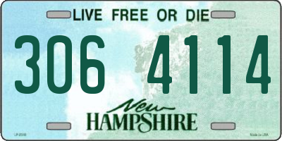 NH license plate 3064114