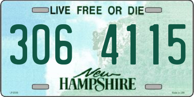 NH license plate 3064115