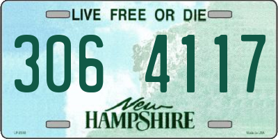 NH license plate 3064117