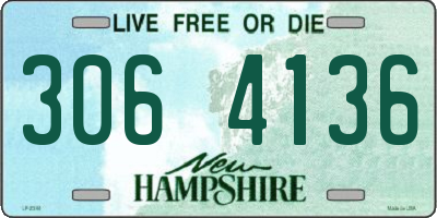 NH license plate 3064136