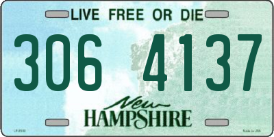 NH license plate 3064137