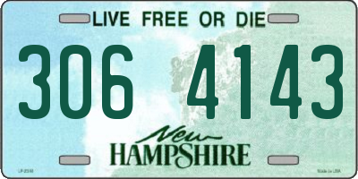 NH license plate 3064143