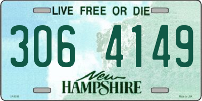 NH license plate 3064149
