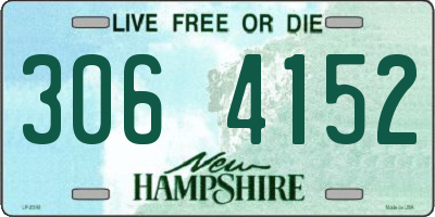 NH license plate 3064152