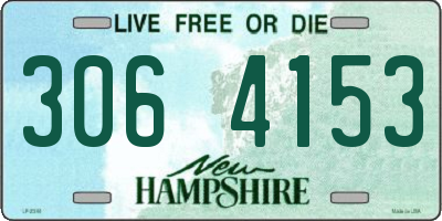 NH license plate 3064153