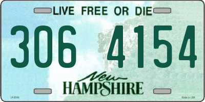 NH license plate 3064154