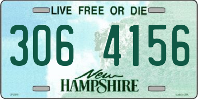 NH license plate 3064156