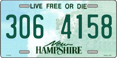 NH license plate 3064158