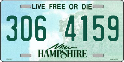 NH license plate 3064159