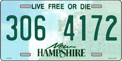 NH license plate 3064172