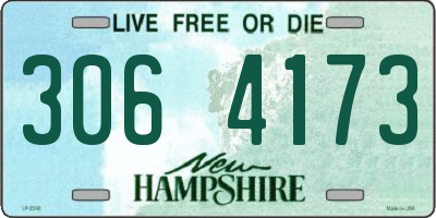 NH license plate 3064173