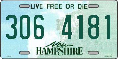 NH license plate 3064181