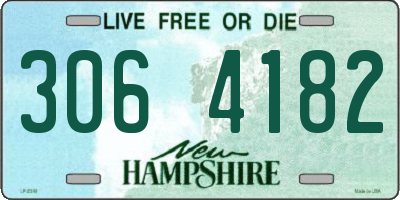 NH license plate 3064182