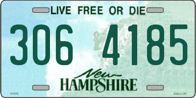 NH license plate 3064185