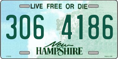 NH license plate 3064186