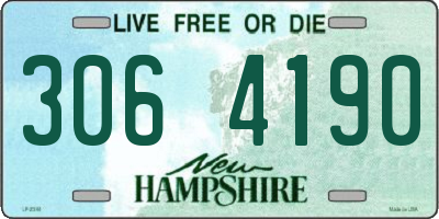 NH license plate 3064190