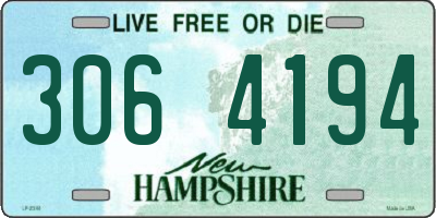 NH license plate 3064194