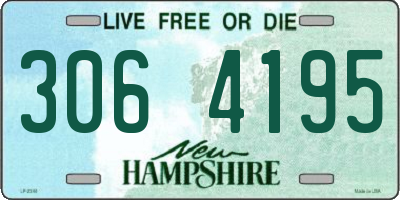 NH license plate 3064195