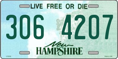 NH license plate 3064207