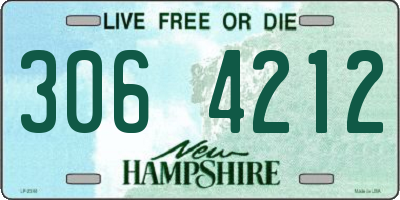 NH license plate 3064212