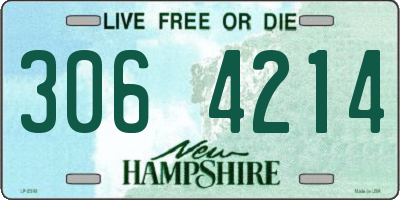 NH license plate 3064214