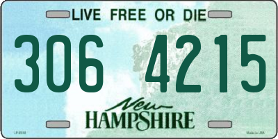 NH license plate 3064215