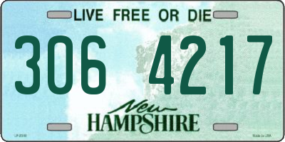 NH license plate 3064217
