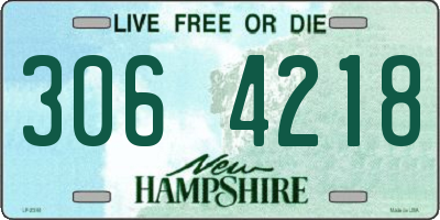 NH license plate 3064218