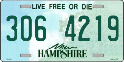 NH license plate 3064219