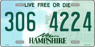 NH license plate 3064224