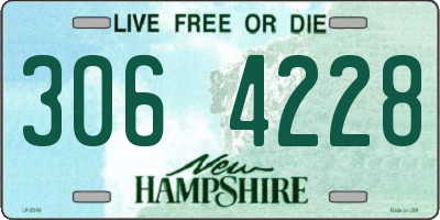 NH license plate 3064228