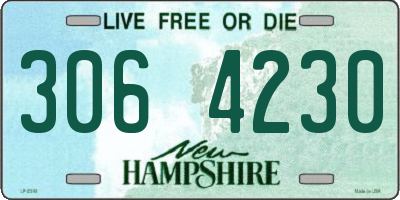 NH license plate 3064230