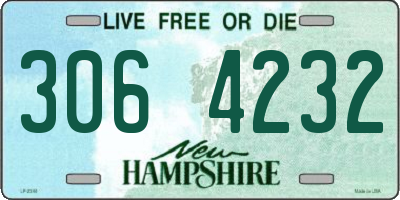 NH license plate 3064232