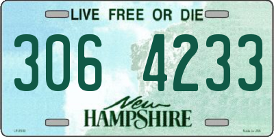 NH license plate 3064233