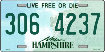 NH license plate 3064237