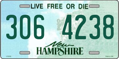NH license plate 3064238