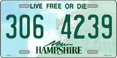 NH license plate 3064239