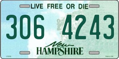 NH license plate 3064243