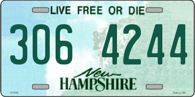 NH license plate 3064244