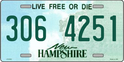 NH license plate 3064251
