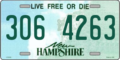 NH license plate 3064263