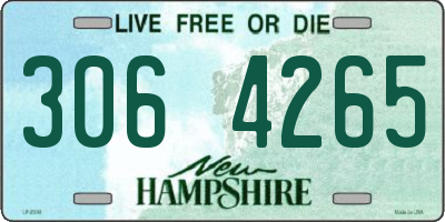 NH license plate 3064265
