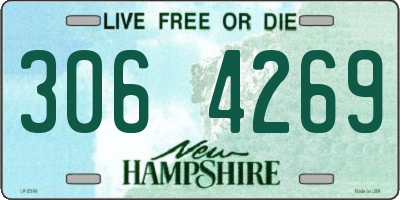 NH license plate 3064269