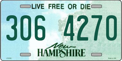 NH license plate 3064270