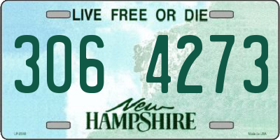 NH license plate 3064273