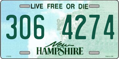 NH license plate 3064274