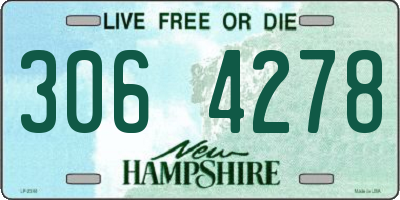 NH license plate 3064278