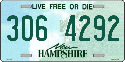 NH license plate 3064292