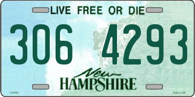 NH license plate 3064293